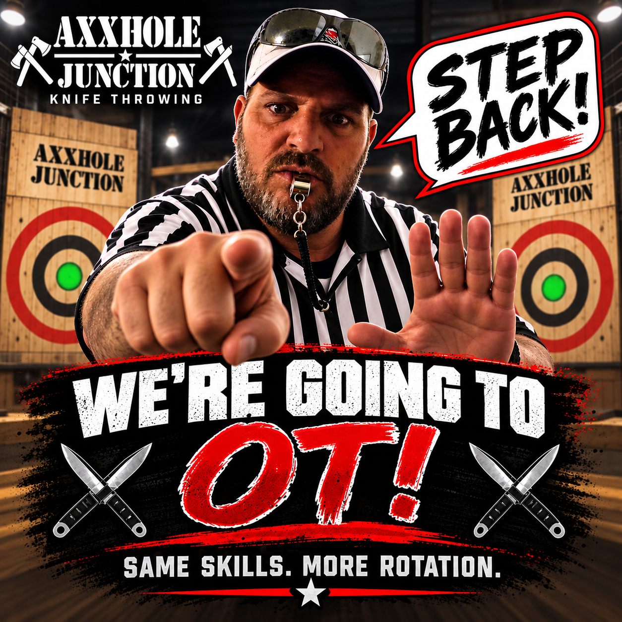 Step back — we're going to OT